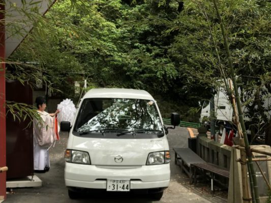 ランハート株式会社・ワゴン・ボンゴ・新車・ご祈祷・交通安全・来宮神社