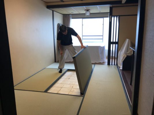 ランハート株式会社・ホテルニューアカオ・新畳・畳替え・客室